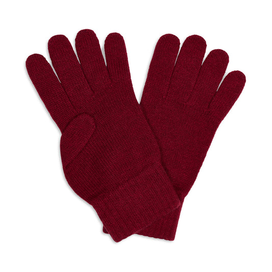 Cashmere Gloves in Russet Red - One Size