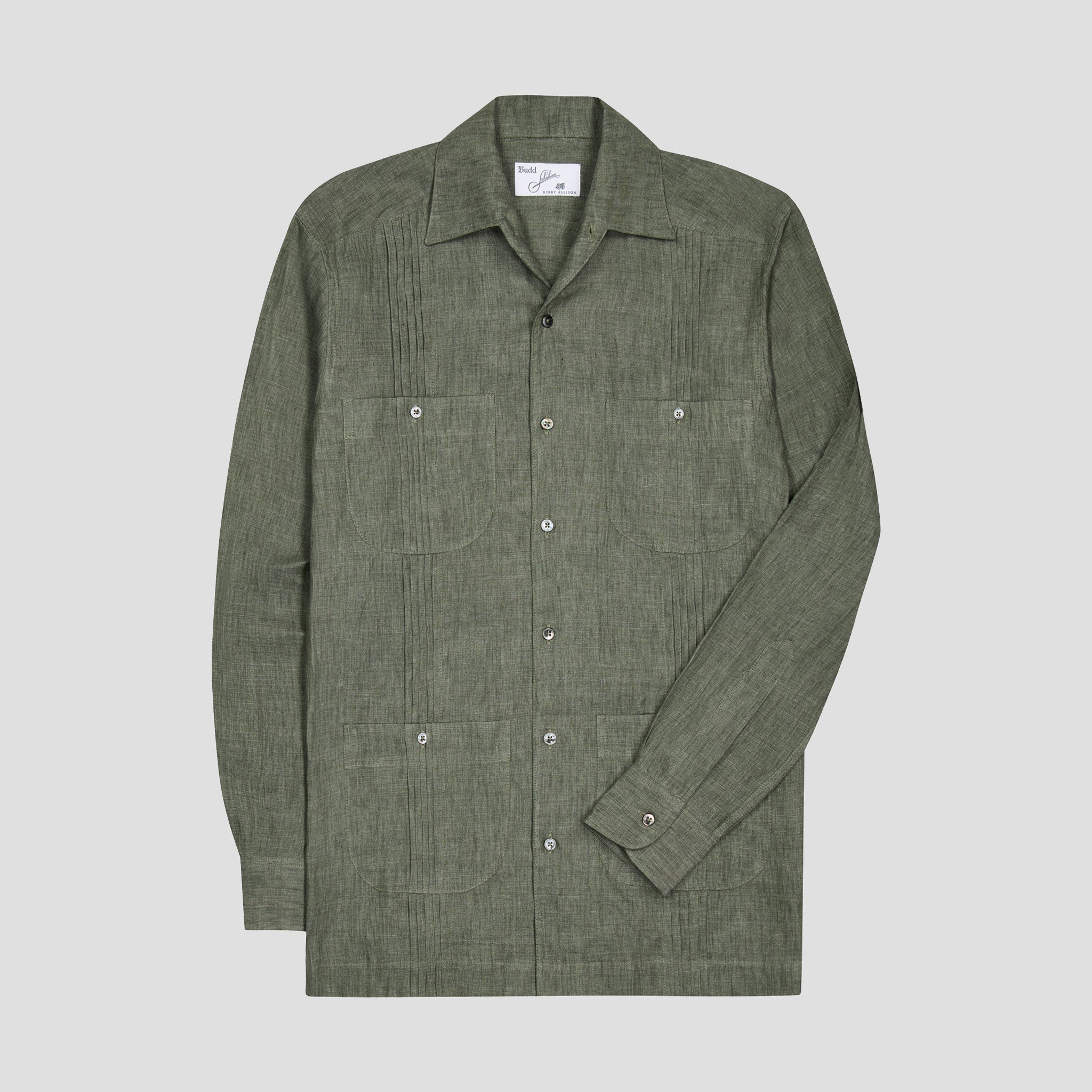 Signature Guayabera Shirt in Khaki – Budd Shirtmakers Ltd