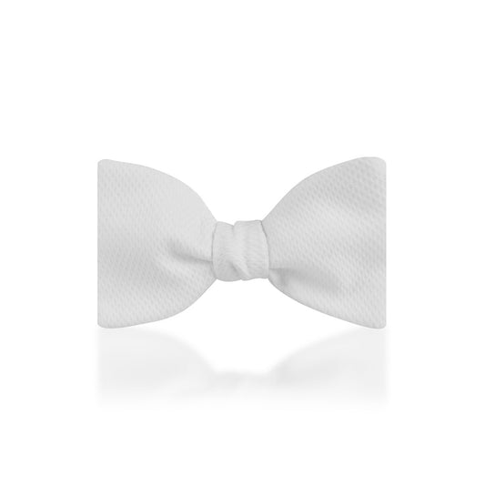 Plain Marcella 2.5" Thistle Sized Bow Tie in White