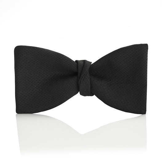 Black Marcella Thistle Bow Tie in Black Tied 