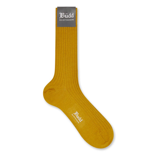 Cashmere and Silk Short Socks In Gold
