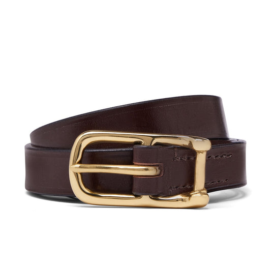 Wigmore Bridle Leather Belt in Brown
