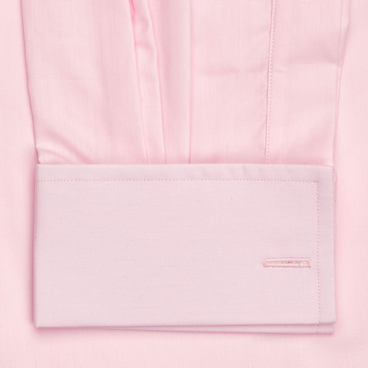 Wisica Sea Island Cotton Shirt in Pink Cuff