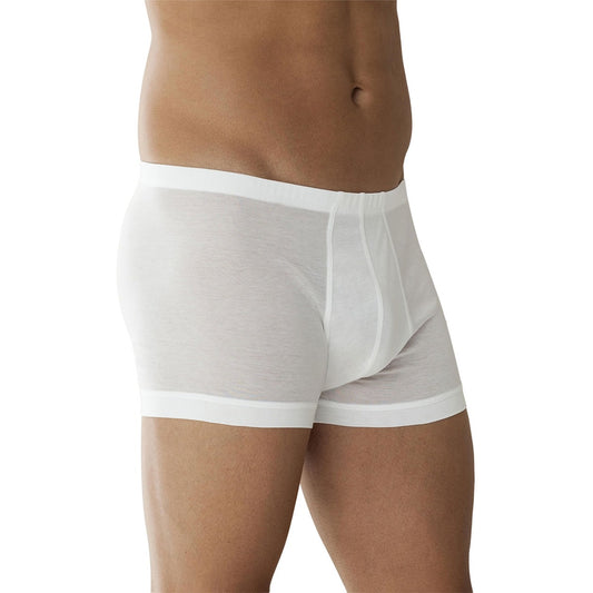 Plain Cotton Zimmerli Boxer short in White