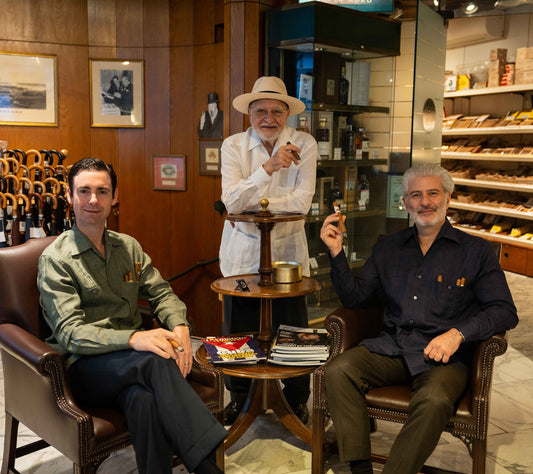 Collaborators Kirby Allison x Edward Sahakian x Budd sat in Davidoff Cigar Store