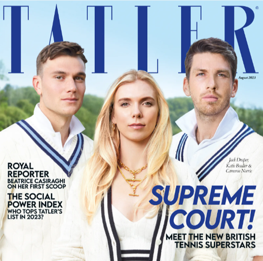 Game, Set and Match! Budd featured in Tatler Magazine's Wimbledon Issue