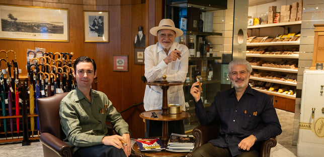 SAHAKIAN AND KIRBY AT DAVIDOFF CIGAR SHOP