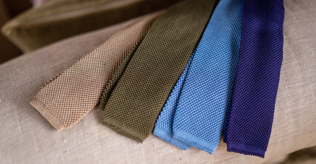 Selection of silk knitted ties
