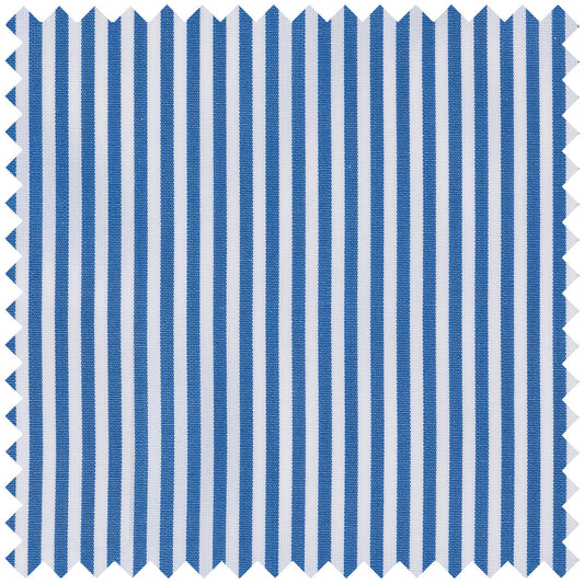 Superpoplin Bengal Stripe in Blue