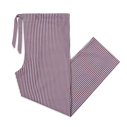 Exclusive Budd Stripe Pyjamas in Burgundy