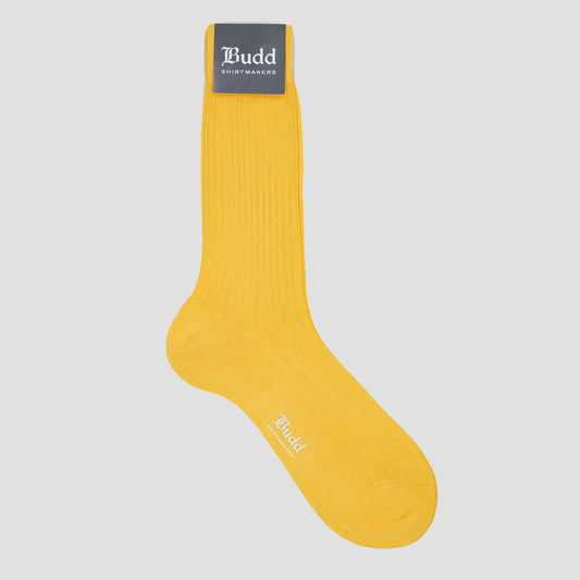 Cotton Short Socks in Yellow