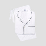 Plain Poplin Pyjamas in White