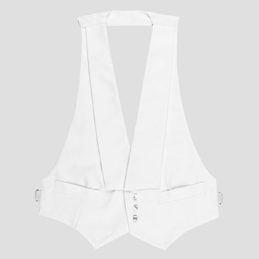 White Tie Marcella Waistcoat in White