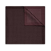 Polka Dot 27inch Silk Square in Wine