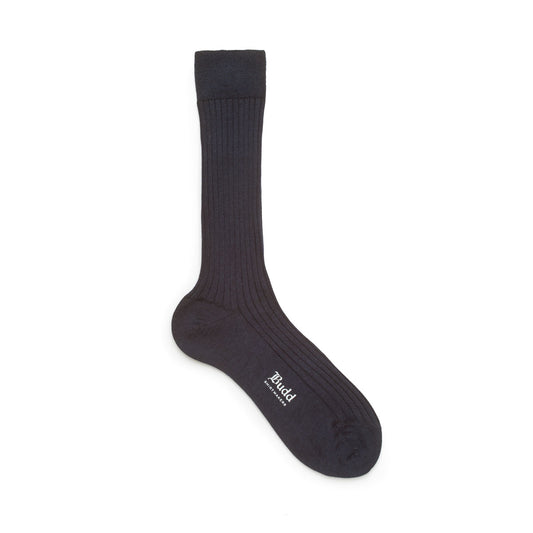 Cashmere and Silk Short Socks in Nero