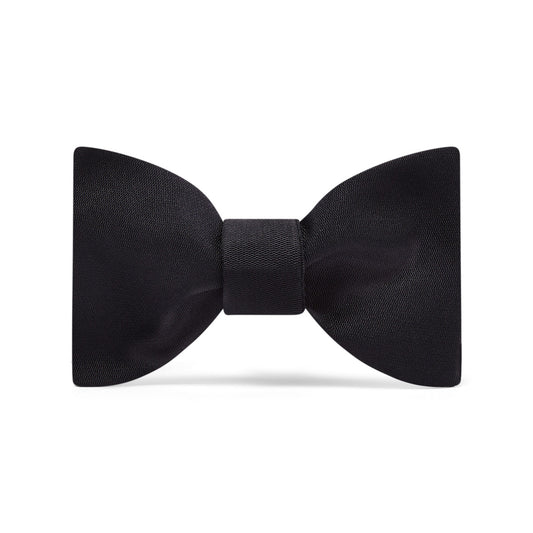 Barathea 2.5 inch Thistle Single End Bow Tie in Black