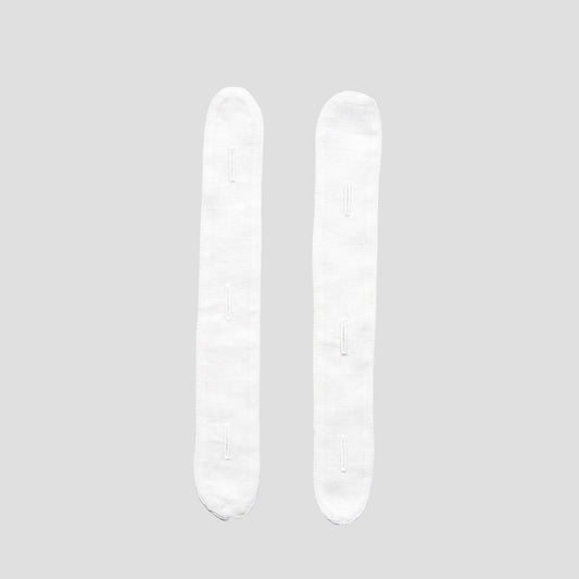 Plain Linen Waistcoat Slips in White