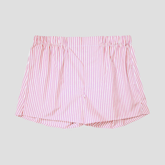 Exclusive Budd Stripe Chairman Boxer Shorts in Pink