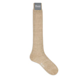 Linen Long Socks in Sand