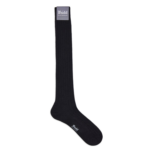 Cashmere Long Socks in Black