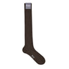 Cashmere Long Socks in Chocolate Brown