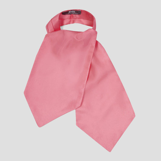 Plain Silk Cravat in Pink