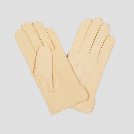 Leather Unlined Dress Gloves in Buff