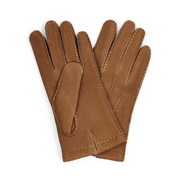 B12887COGNACNubuckleatherglove