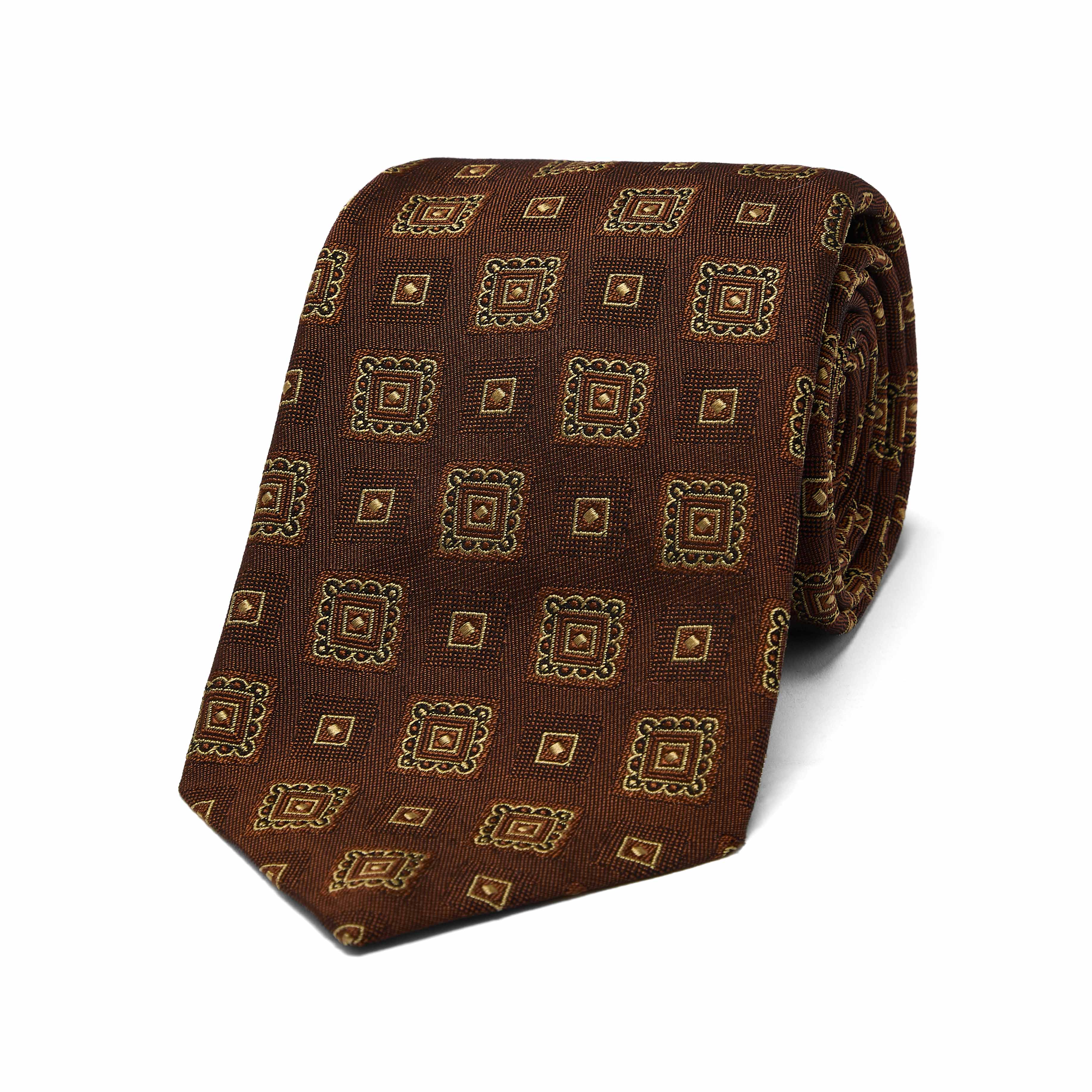 copper brown tie