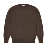 Grey-brown Pepperpot cashmere crewneck sweater

