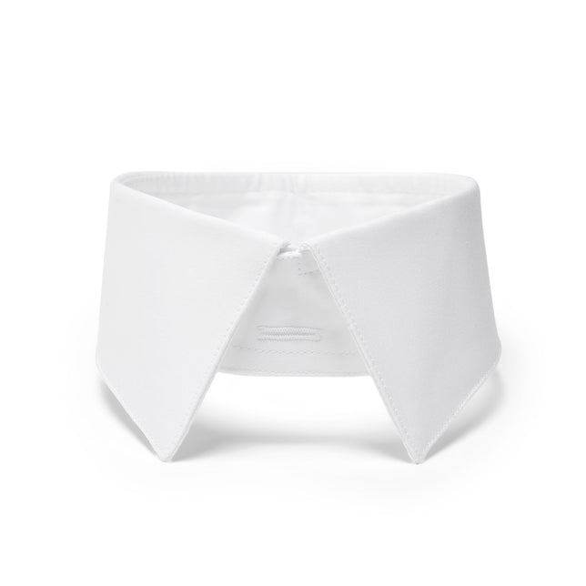 Detachable Soft Bank Collar in White