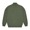 Kinloss Lambswool Quarter Zip Jumper in Tweed Green