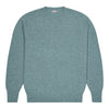 Hillswick Brushed Shetland Crew Neck Jumper in Lovat Green