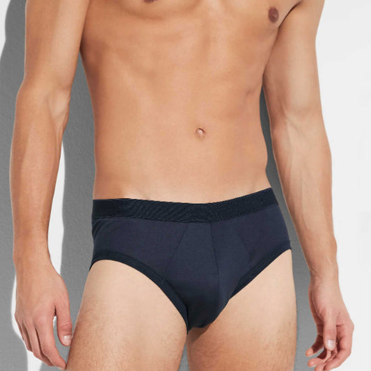 Zimmerli Sea Island Cotton Briefs in Navy