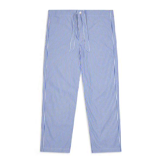Tailored Fit Budd Stripe Pull On Pyjama Bottoms in Edwardian Blue