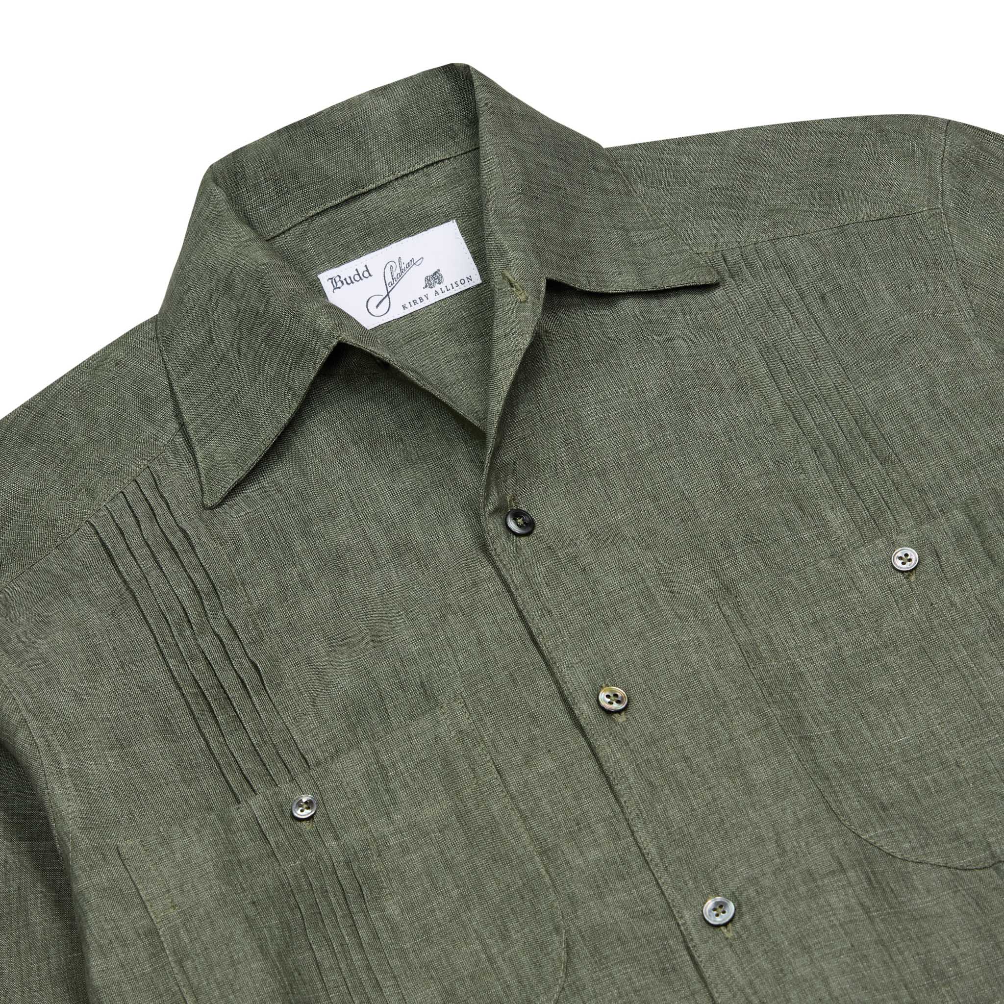 【本日値下げ中】buddix Guayabera Zip SS Shirt Signature Guayabera Shirt in Khaki – Budd Shirtmakers Ltd