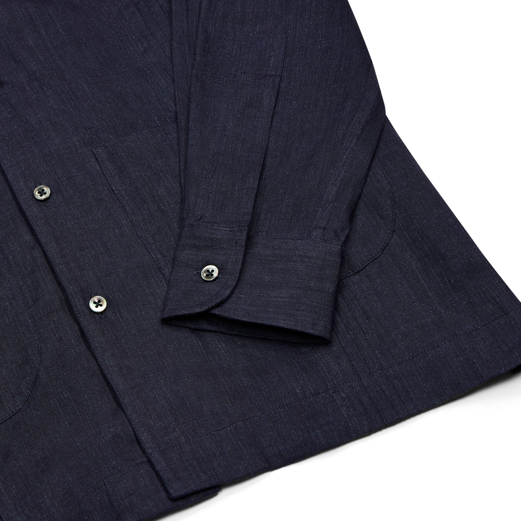 Signature Guayabera Shirt in Navy – Budd Shirtmakers Ltd