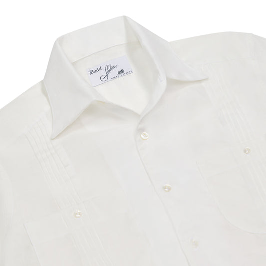 Signature Guayabera Shirt in White