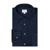 Casual Fit Moleskin Overshirt in Navy