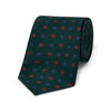 Florentine Motif Fine Wool Tie in Green