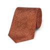 Panama Silk Herringbone Tie in Rust Orange