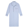 Large Gingham Check Poplin Nightshirt in Sky Blue