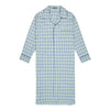 Multi Check Brushed Cotton Nightshirt in Blue and Green