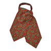 Paisley Reverie Silk Twill Cravat in Red