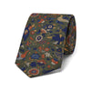 Woodland Animals Silk Twill Tie in Olive Green