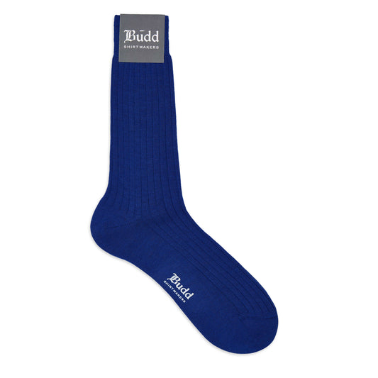 Winter Wool Short Socks in Royal Blue