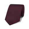 Miniature Teardrop Motif Ancient Madder Silk Tie in Burgundy