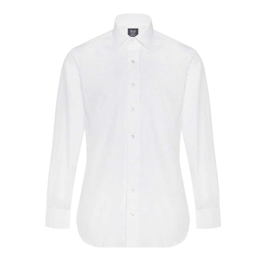 Tailored fit Double Cuff Poplin Shirt with Bank Collar