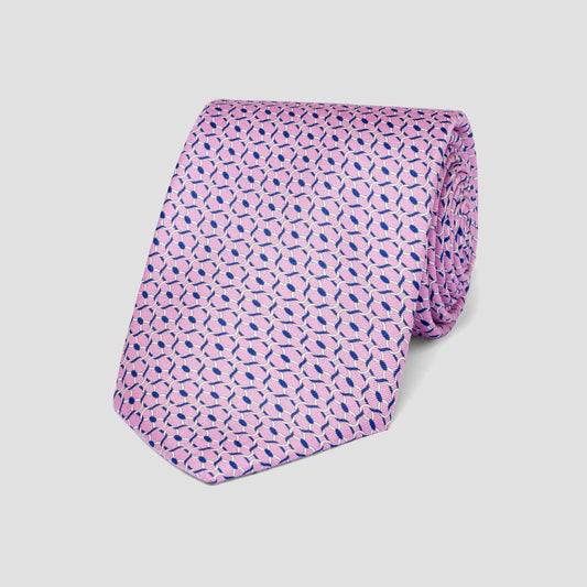 Imperial Chain Foulard Tie in Pink
