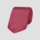 Imperial Chain Foulard Tie in Red
